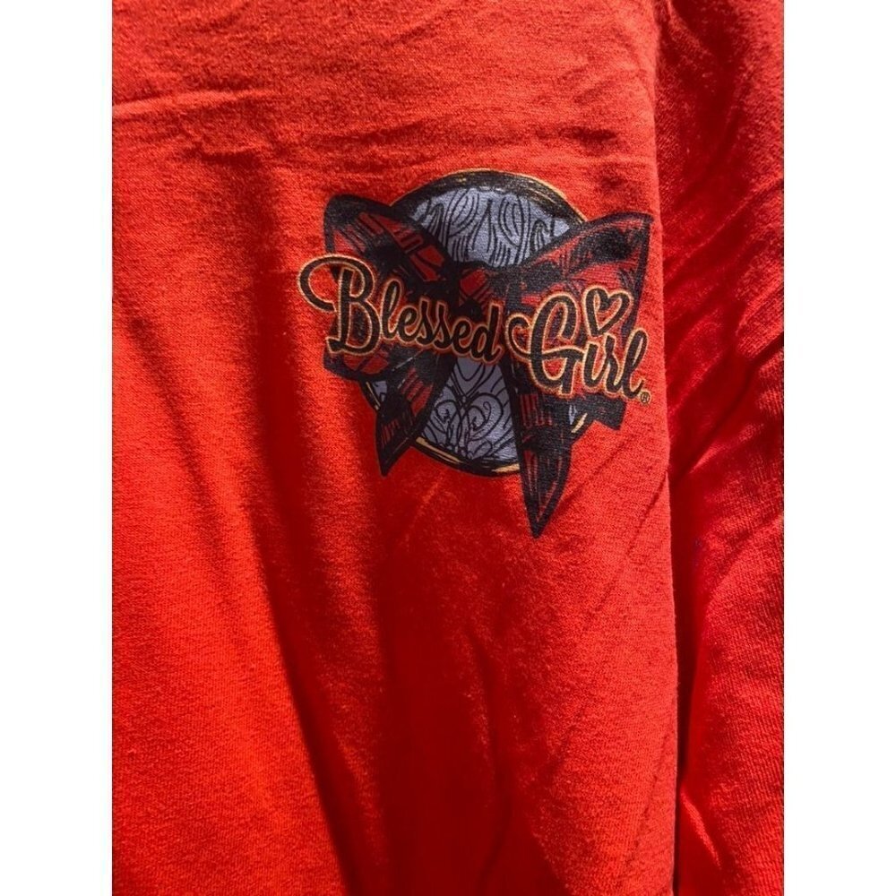 NWT Blessed Girl Bible Verse Cotton Long Sleeve Shirt Small - Picture 3 of 5